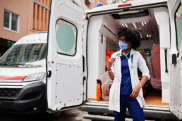 Trasporto sanitario verso la camera iperbarica